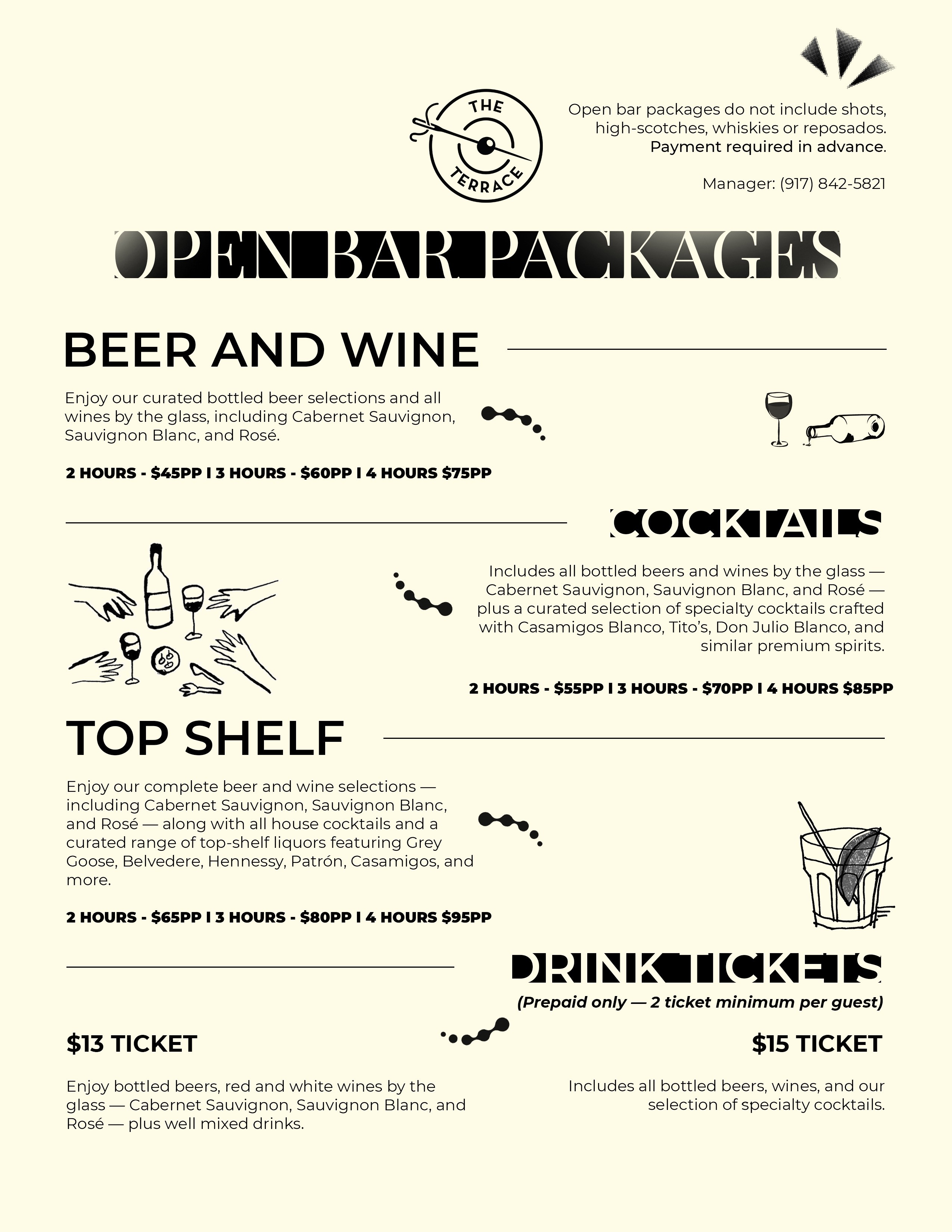 Open Bar Expenses