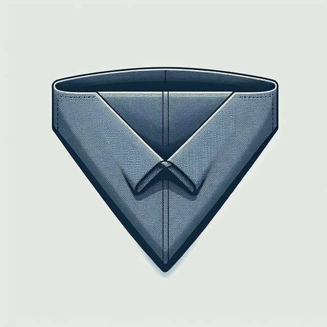 pocket square folded into a triangle