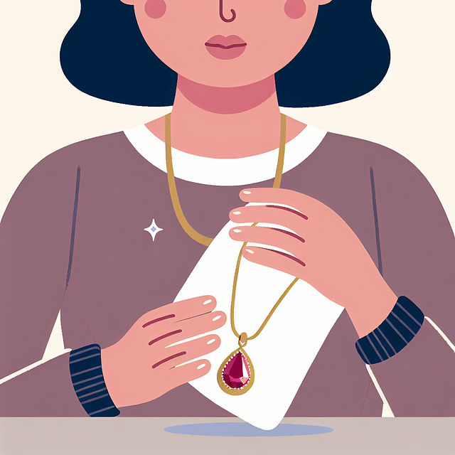 patting jewelry dry with a lint-free cloth