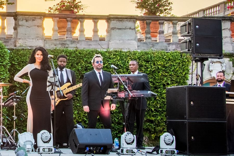 wedding band performing