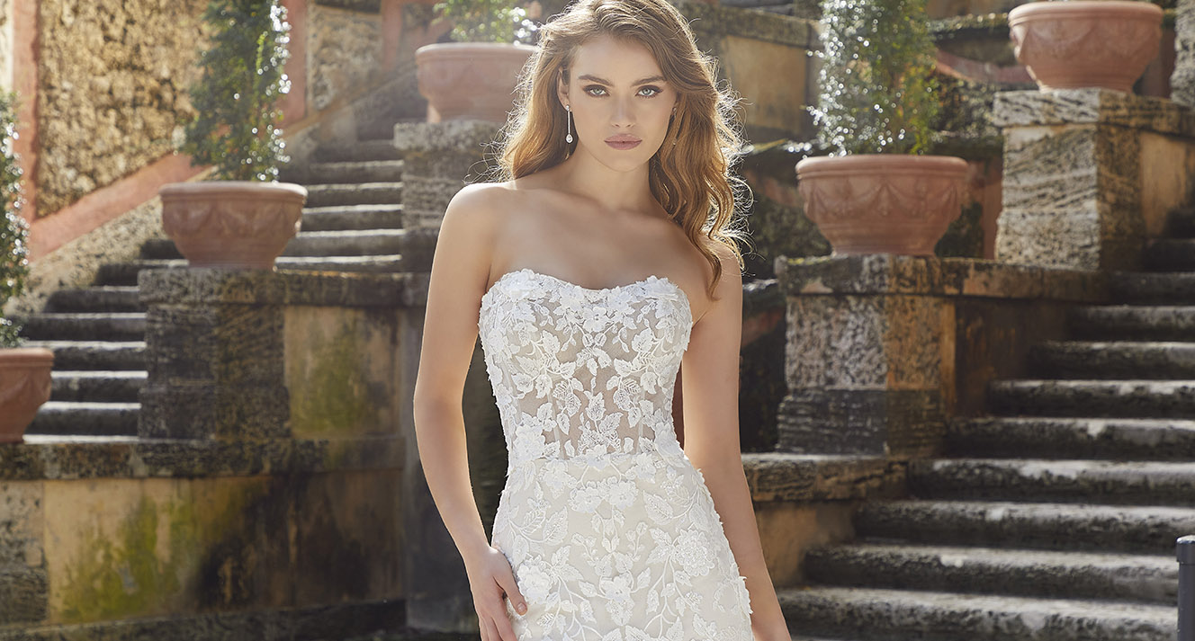 elegant wedding dress bustle styles