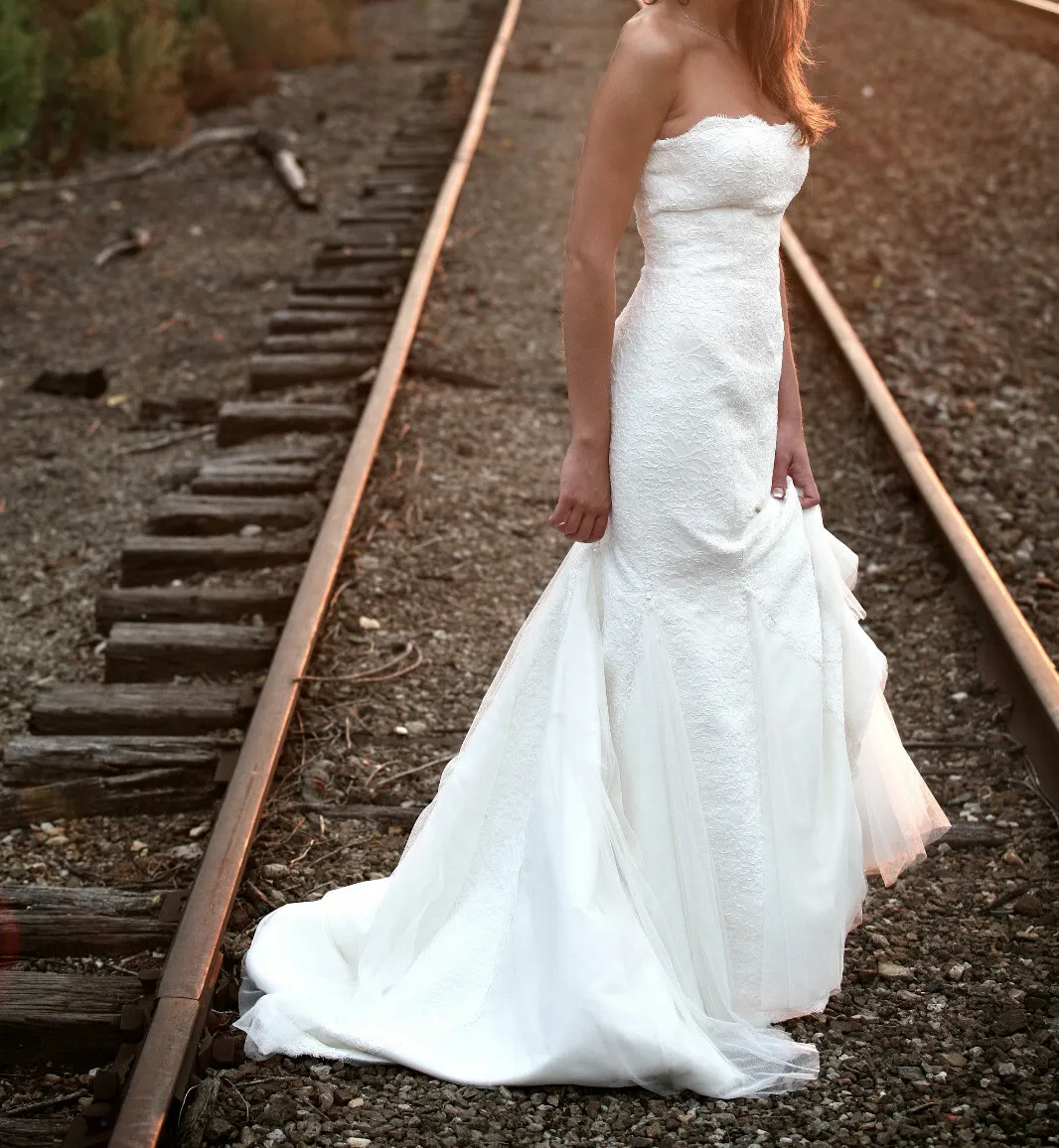 Panel Bustle wedding dress