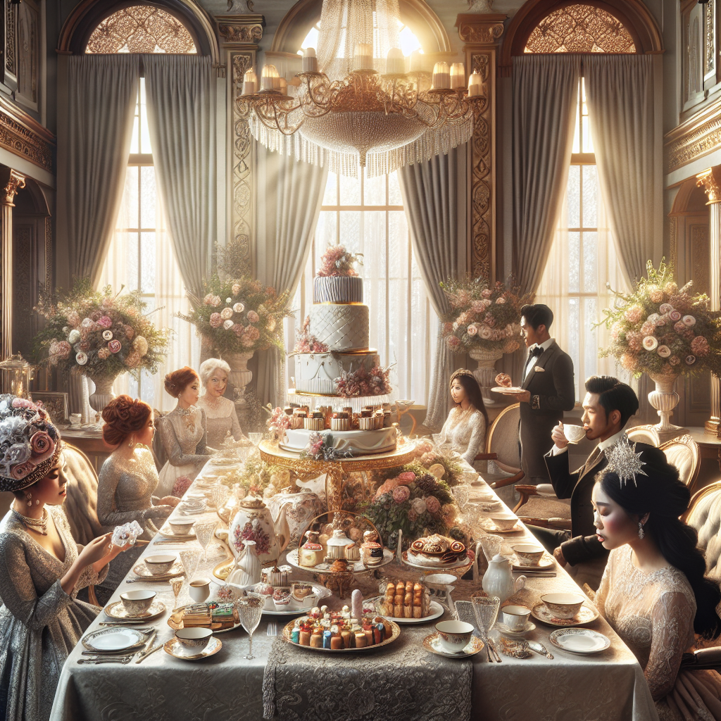 high tea wedding shower