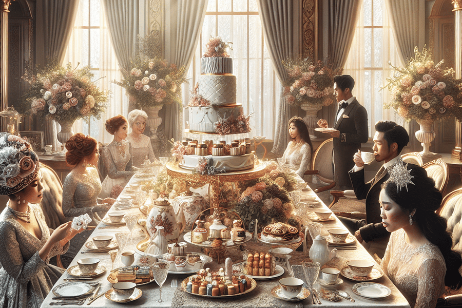 high tea wedding shower
