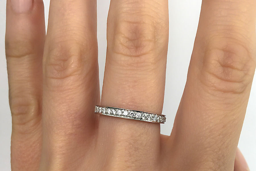 Pave Set Eternity Ring