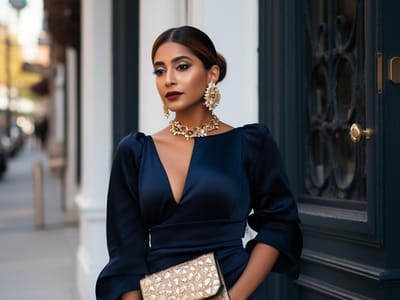 The Magic Touch: How to Accessorize a Navy Blue Dress for a Wedding
