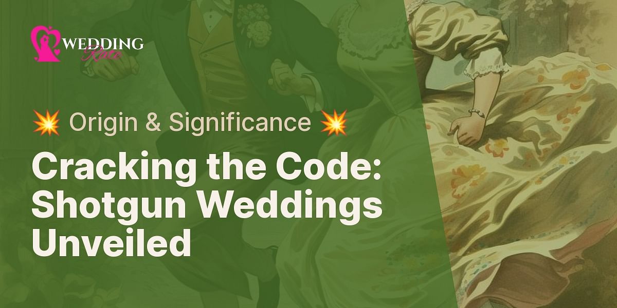 Decoding Wedding Traditions The Meaning and Origin of Shotgun Weddings