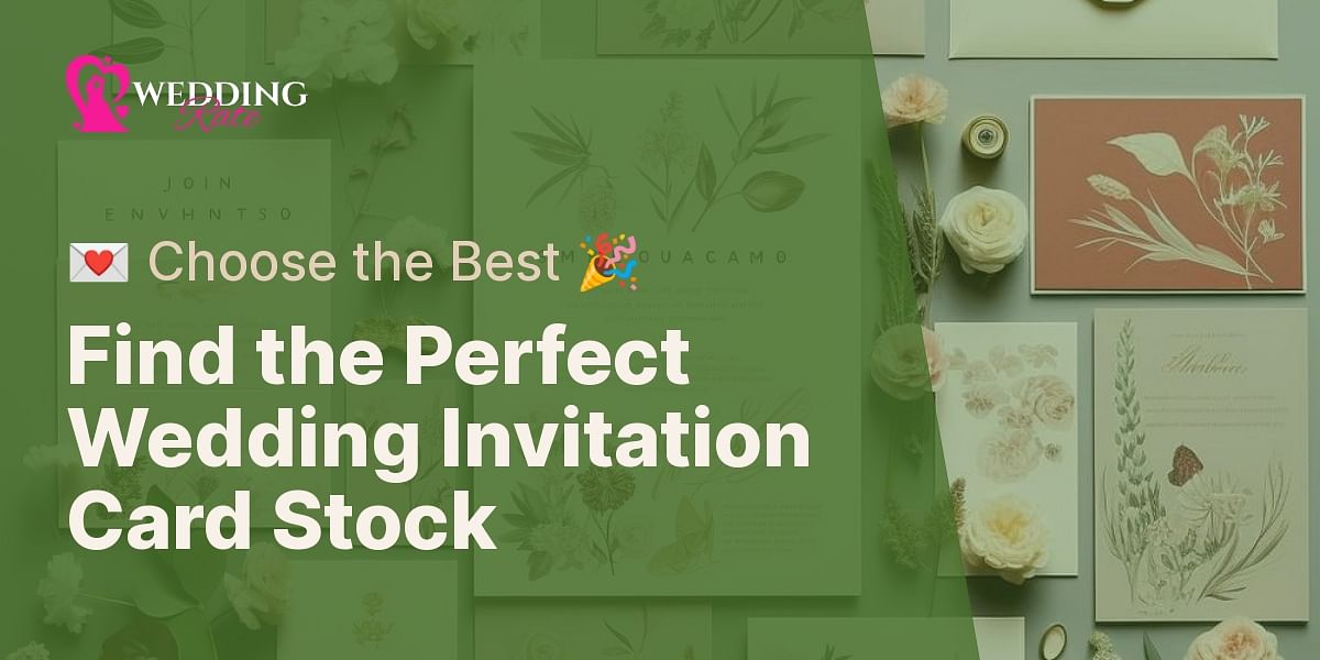 What is the optimal card stock for wedding invitations?