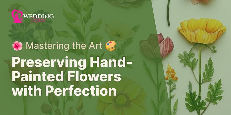 Preserving Hand-Painted Flowers with Perfection - 🌺 Mastering the Art 🎨