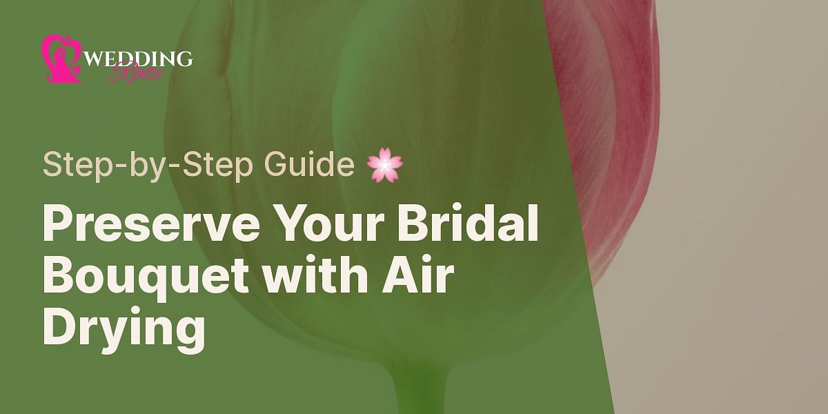 How to Air Dry Your Bridal Bouquet A StepbyStep Guide