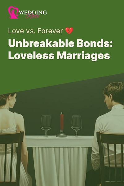 Unbreakable Bonds: Loveless Marriages - Love vs. Forever 💔