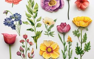 What is the optimal method for preserving hand-painted flowers on paper?